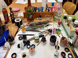 Bild zu Glasupcycling durch Malerei oder Gravur